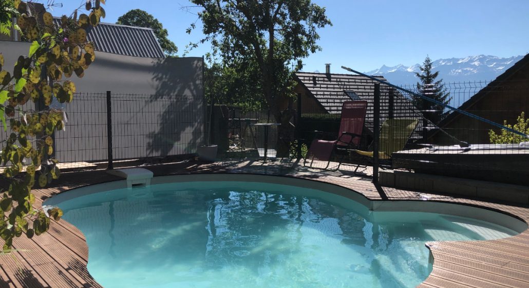 piscine chauffée extérieure
